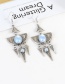 Fashion Silver Color Geometric Shape Design Earrings
