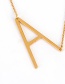 Fashion Gold Color O Letter Shape Decorated Necklace