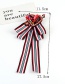 Fashion Red+black Heart Shape Decorated Bowknot Brooch