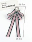 Fashion Pink+black Oval Shape Decorated Bowknot Brooch