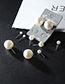 Fashion White Pearl Decorated Simple Earrings(14mm)