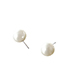 Fashion White Pearl Decorated Simple Earrings(12mm)