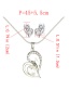 Fashion Silver Color Heart Shape Decorated Jewelry Sets