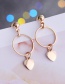 Fashion Gold Color Round Shape Decorated Earrings(3pcs)