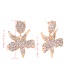 Fashion Black Starfish Shape Decorated Earrings