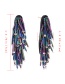 Fashion Multi-color Tassel Shape Design Earrings