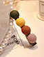 Fashion Brown Ball Shape Decorated Hair Clip