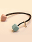 Fashion Blue+pink Square Shape Decorated Hair Band
