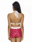 Fashion Red Spot Pattern Decorated Bikini