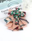 Fashion Pink Color Matching Decorated Brooch