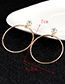 Fashion Silver Color Circular Ring Shape Decorated Earrings