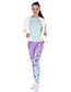 Fashion Purple Unicorn Pattern Decorated Trousers