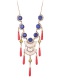 Fashion Multi-color Sector Shape Decorated Necklace