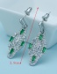 Fashion Green Geometry Shape Decorated Earrings
