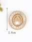 Fashion Gold Color Letter E Shape Decorated Pendant