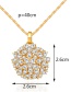 Fashion Champagne Hollow Out Design Pure Color Necklace