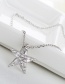 Fashion White Star Shape Pendant Decorated Necklace