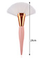 Trendy Pink+white Sector Shape Design Cosmetic Brush(1pc)