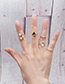 Fashion Gold Color Geometric Shape Design Ring(5pcs)