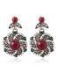 Fashion Red Flower Shape Decorated Jewelry Set