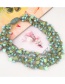 Fashion Green Pure Color Decorated Necklace
