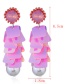 Fashion Pink Square Shape Decorated Earrings