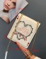 Fashion White Heart Pattern Decorated Shoulder Bag
