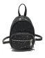 Fashion Black Zipper Decorated Backpack