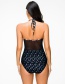Sexy Black Off-the-shoulder Design Larger Size Swimsuit