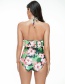 Sexy Multi-color Flowers Pattern Design Off-the-shoulder Swimsuit