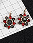 Fashion Champagne Flowers Shape Design Simple Earrings
