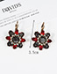 Fashion Champagne Flowers Shape Design Simple Earrings