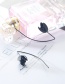 Elegant Black Hollow Out Design Pure Color Earrings