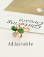 Fashion Multi-color Flowers&diamond Decorated Ring