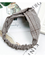 Lovely Gray+white Grid Pattern Decorated Wide Hair Hoop