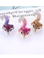 Fashion Champagne Fox Shape Decorated Ring