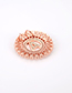 Fashion Rose Gold Letter A Decorated Round Shape Pendant(without Chain)