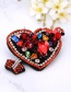 Fashion Multi-color Heart Shape Design Full Diamond Brooch
