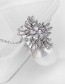 Fashion Silver Color Round Shape Decorated Snowflake Necklace