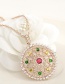 Fashion Silver Color Hollow Out Design Round Necklace
