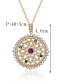 Fashion Silver Color Hollow Out Design Round Necklace