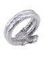 Fashion Silver Color Snake Shape Design Opening Bracelet