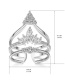 Fashion Gold Color Multi-layer Design Crown Shape Opening Ring
