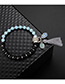 Fashion Black+blue Tassel Decorated Bracelet
