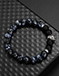 Fashion Silver Color+black Bead Decorated Bracelet
