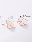 Fashion Rose Gold Bee Shape Decorated Earrings