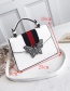 Fashion White Butterfly Shape Decorated Shoulder Bag