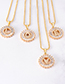 Fashion Gold Color Letter L Shape Decorated Necklace