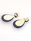 Fashion Yellow Water Drop Shape Design Earrings