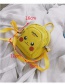 Fashion Yellow Pure Color Decorated Shoulder Bag